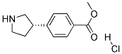 (S)-METHYL 4-(PYRROLIDIN-3-YL)BENZOATE HYDROCHLORIDE Struktur