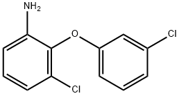 3-CHLORO-2-(3-CHLOROPHENOXY)ANILINE Struktur