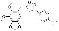 5-[(6,7-DIMETHOXY-1,3-BENZODIOXOL-5-YL)METHYL]-3-(4-METHOXYPHENYL)-4,5-DIHYDROISOXAZOLE Struktur