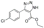 5-(4-CHLORO-PHENYL)-3H-[1,2,3]TRIAZOLE-4-CARBOXYLIC ACID ETHYL ESTER Struktur