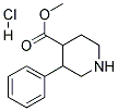 METHYL 3-PHENYLPIPERIDINE-4-CARBOXYLATE HYDROCHLORIDE Struktur