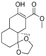 (R)-METHYL-6'-HYDROXY-8A'-METHYL-3',4',4A',5',8',8A'-HEXAHYDRO-2'H-SPIRO[1,3-DIOXOLANE-2,1'-NAPHTHALENE]-7'-CARBOXYLATE Struktur