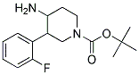 TERT-BUTYL 4-AMINO-3-(2-FLUOROPHENYL)PIPERIDINE-1-CARBOXYLATE Struktur