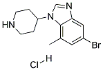 5-BROMO-7-METHYL-1-(PIPERIDIN-4-YL)-1H-BENZO[D]IMIDAZOLE HYDROCHLORIDE Struktur