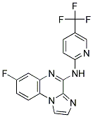 7-FLUORO-N-[5-(TRIFLUOROMETHYL)PYRIDIN-2-YL]IMIDAZO[1,2-A]QUINOXALIN-4-AMINE Struktur