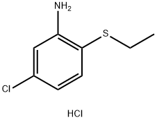 5-CHLORO-2-(ETHYLSULFANYL)ANILINE HYDROCHLORIDE Struktur