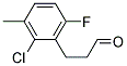 3-(2-CHLORO-6-FLUORO-3-METHYL-PHENYL)-PROPIONALDEHYDE Struktur