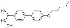 N-HYDROXY-4'-PENTYLOXY-BIPHENYL-4-CARBOXAMIDINE Struktur