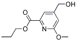 4-HYDROXYMETHYL-6-METHOXY-PYRIDINE-2-CARBOXYLIC ACID PROPYL ESTER Struktur