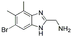 C-(6-BROMO-4,5-DIMETHYL-1H-BENZIMIDAZOL-2-YL)-METHYLAMINE Struktur