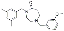 4-(3,5-DIMETHYLBENZYL)-1-(3-METHOXYBENZYL)-1,4-DIAZEPAN-5-ONE Struktur