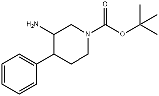 TERT-BUTYL 3-AMINO-4-PHENYLPIPERIDINE-1-CARBOXYLATE Struktur