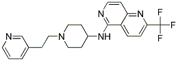 N-[1-(2-PYRIDIN-3-YLETHYL)PIPERIDIN-4-YL]-2-(TRIFLUOROMETHYL)-1,6-NAPHTHYRIDIN-5-AMINE Struktur