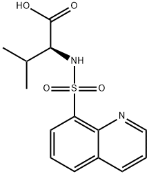 N-(8-QUINOLINYLSULFONYL)VALINE Struktur