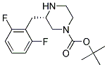 (S)-3-(2,6-DIFLUORO-BENZYL)-PIPERAZINE-1-CARBOXYLIC ACID TERT-BUTYL ESTER Struktur