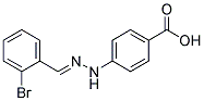 4-[N'-(2-BROMO-BENZYLIDENE)-HYDRAZINO]-BENZOIC ACID Struktur