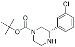 (S)-3-(3-CHLORO-PHENYL)-PIPERAZINE-1-CARBOXYLIC ACID TERT-BUTYL ESTER Struktur