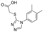 [[4-(3,4-DIMETHYLPHENYL)-4H-1,2,4-TRIAZOL-3-YL]THIO]ACETIC ACID Struktur