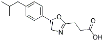 3-[5-(4-ISOBUTYLPHENYL)-1,3-OXAZOL-2-YL]PROPANOIC ACID Struktur