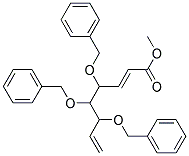 4,5,6-TRIS-BENZYLOXY-OCTA-2,7-DIENOIC ACID METHYL ESTER Struktur