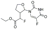 FLUORO-[2-(5-FLUORO-2,4-DIOXO-3,4-DIHYDRO-2H-PYRIMIDIN-1-YL)-TETRAHYDRO-FURAN-3-YL]-ACETIC ACID ETHYL ESTER Struktur