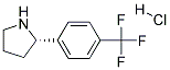 (S)-2-(4-(TRIFLUOROMETHYL)PHENYL)PYRROLIDINE HYDROCHLORIDE Struktur