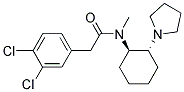 TRANS-(+/-)-3,4-DICHLORO-N-METHYL-N-(2-[1-PYRROLIDINYL]CYCLOHEXYL) BENZENEACETAMIDE Struktur