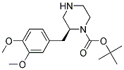 (S)-2-(3,4-DIMETHOXY-BENZYL)-PIPERAZINE-1-CARBOXYLIC ACID TERT-BUTYL ESTER Struktur