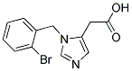 [3-(2-BROMO-BENZYL)-3H-IMIDAZOL-4-YL]-ACETIC ACID Struktur