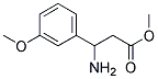 METHYL-3-AMINO-(3-METHOXYPHENYL)PROPIONATE Struktur