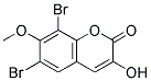 6,8-DIBROMO-3-HYDROXY-7-METHOXY-CHROMEN-2-ONE Struktur