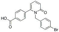 4-[1-(4-BROMOBENZYL)-6-OXO-1,6-DIHYDROPYRIDIN-2-YL]BENZOIC ACID Struktur