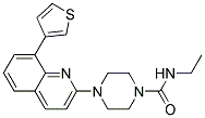 N-ETHYL-4-[8-(3-THIENYL)QUINOLIN-2-YL]PIPERAZINE-1-CARBOXAMIDE Struktur