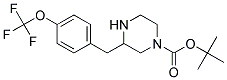 3-(4-TRIFLUOROMETHOXY-BENZYL)-PIPERAZINE-1-CARBOXYLIC ACID TERT-BUTYL ESTER Struktur