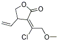 3-[1-CHLORO-2-METHOXY-ETH-(E)-YLIDENE]-4-VINYL-DIHYDRO-FURAN-2-ONE Struktur