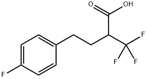 4-(4-FLUOROPHENYL)-2-(TRIFLUOROMETHYL)BUTANOIC ACID Struktur