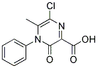 6-CHLORO-5-METHYL-3-OXO-4-PHENYL-3,4-DIHYDRO-PYRAZINE-2-CARBOXYLIC ACID Struktur