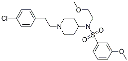 N-(1-[2-(4-CHLOROPHENYL)ETHYL]PIPERIDIN-4-YL)-3-METHOXY-N-(2-METHOXYETHYL)BENZENESULFONAMIDE Struktur