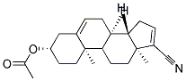 ACETIC ACID (3S,8R,10R,13S,14S)-17-CYANO-10,13-DIMETHYL-2,3,4,7,8,9,10,11,12,13,14,15-DODECAHYDRO-1H-CYCLOPENTA[A]PHENANTHREN-3-YL ESTER Struktur