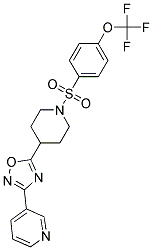 3-[5-(1-([4-(TRIFLUOROMETHOXY)PHENYL]SULFONYL)PIPERIDIN-4-YL)-1,2,4-OXADIAZOL-3-YL]PYRIDINE Struktur