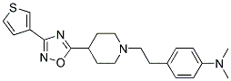 N,N-DIMETHYL-4-(2-(4-[3-(3-THIENYL)-1,2,4-OXADIAZOL-5-YL]PIPERIDIN-1-YL)ETHYL)ANILINE Struktur