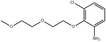 3-CHLORO-2-[2-(2-METHOXYETHOXY)ETHOXY]ANILINE Struktur