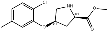 METHYL (2S,4S)-4-(2-CHLORO-5-METHYLPHENOXY)-2-PYRROLIDINECARBOXYLATE Struktur