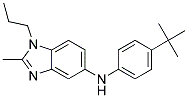 (4-TERT-BUTYL-PHENYL)-(2-METHYL-1-PROPYL-1H-BENZOIMIDAZOL-5-YL)-AMINE Struktur