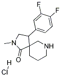 4-(3,4-DIFLUOROPHENYL)-2-METHYL-2,7-DIAZASPIRO[4.5]DECAN-1-ONE HYDROCHLORIDE Struktur