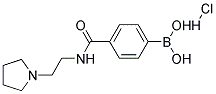 4-(2-(PYRROLIDIN-1-YL)ETHYLCARBAMOYL)PHENYLBORONIC ACID, HCL Struktur