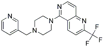 5-[4-(PYRIDIN-3-YLMETHYL)PIPERAZIN-1-YL]-2-(TRIFLUOROMETHYL)-1,6-NAPHTHYRIDINE Struktur