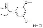 (S)-2-(3,5-DIMETHOXYPHENYL)PYRROLIDINE HYDROCHLORIDE Struktur