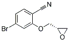 (S)-4-BROMO-2-(OXIRAN-2-YLMETHOXY)BENZONITRILE Struktur