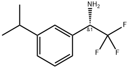 (S)-2,2,2-TRIFLUORO-1-(3-ISOPROPYL-PHENYL)-ETHYLAMINE Struktur